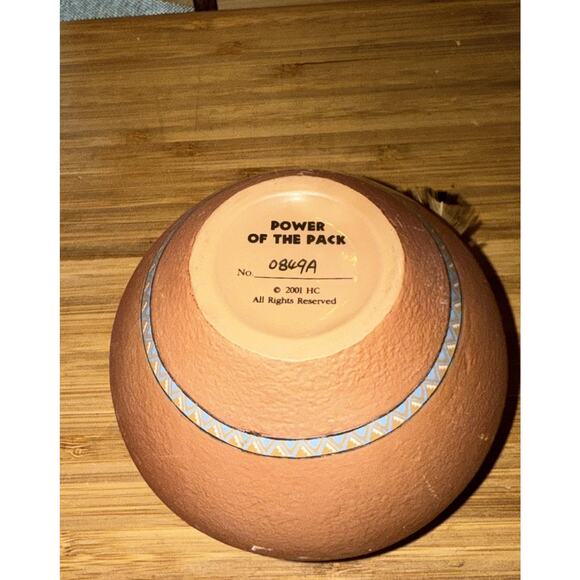 Native American Powers Of The Pack Vase 2001 numbered collectable 4x3.5 In - Picture 3 of 7